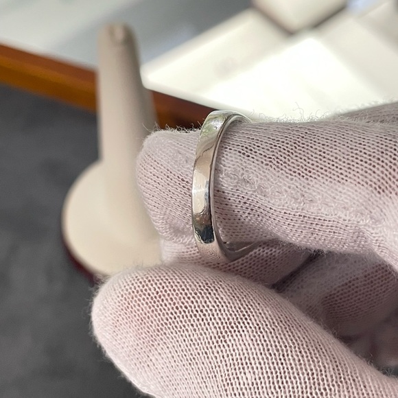 Vintage Sterling silver Modernist Crossover Ring 8.5 - Picture 4 of 8